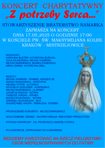 Koncert charytatywny „Z potrzeby Serca”